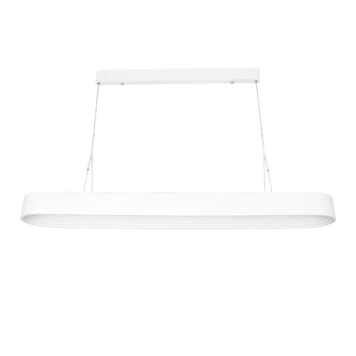 LED Rectangular CCT Pendant Light 120cm – White | Black