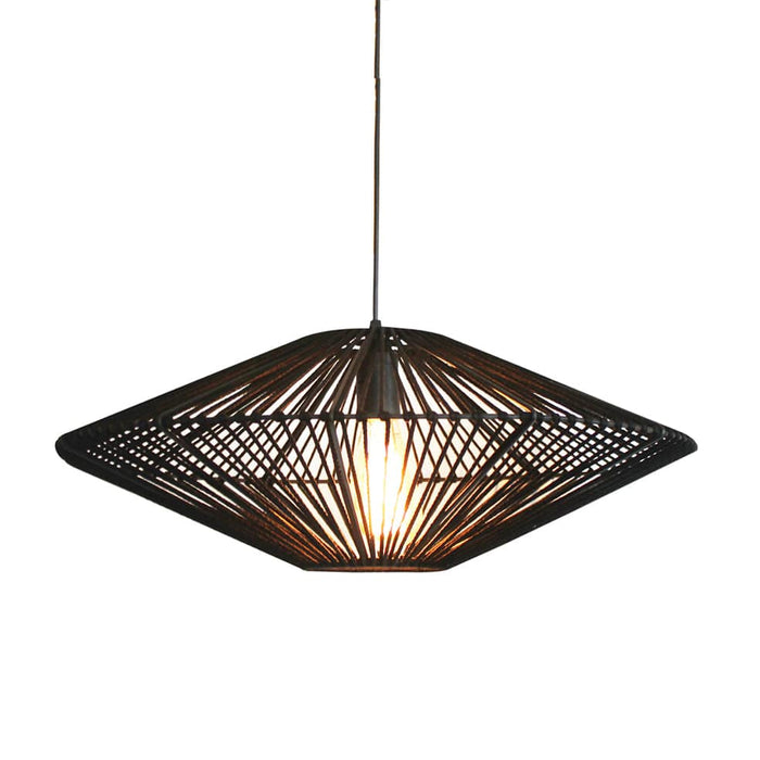 elevenpast Pendant UFO Rope Pendant Light Black WRGD009