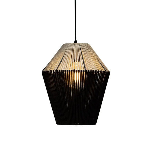 elevenpast Pendant Kuta Rope Pendant Light Black Natural WRGD030