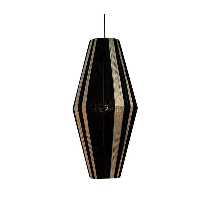 elevenpast Pendant Philisi Rope Pendant Light Black Natural WRGD034