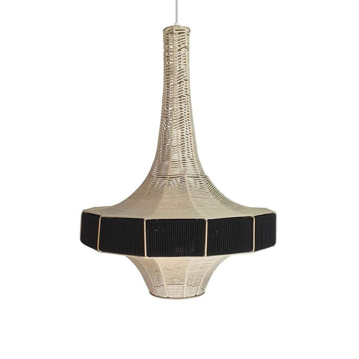 elevenpast pendant MOROCCO WOVEN PENDANT LIGHT BLACK AND NATURAL WRGD048
