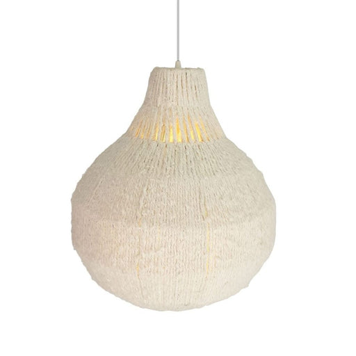 elevenpast pendant SAHARA COTTON WOVEN PENDANT LIGHT CREAM WRGD053