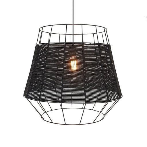 elevenpast pendant LUSAKA WOVEN PENDANT LIGHT BLACK WRGD054