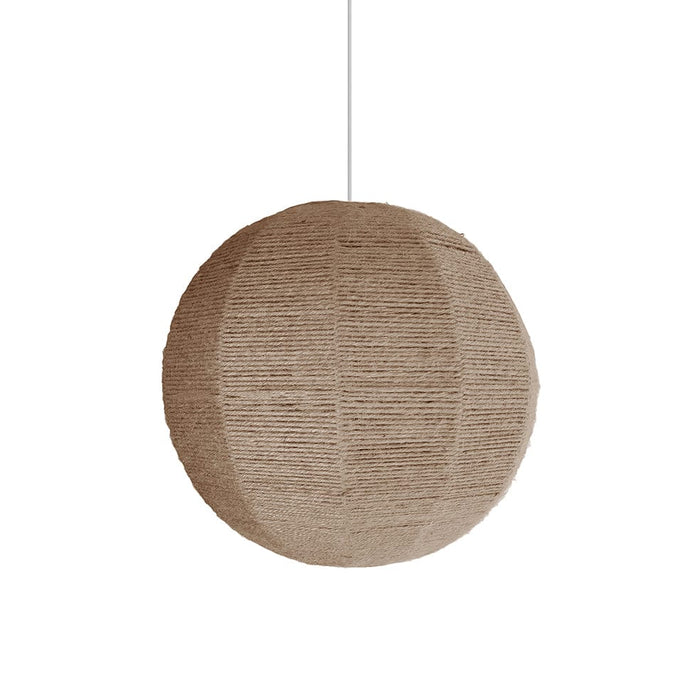 elevenpast Pendant Jute Ball Pendant Light Natural WRGD065