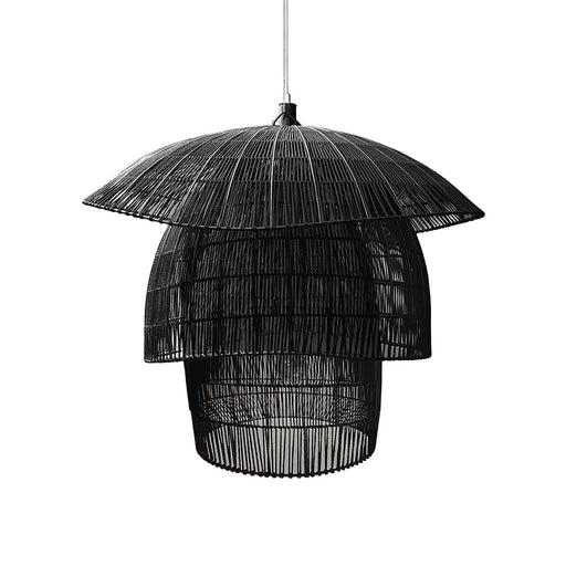 elevenpast Pendant Waterfalls Rope Pendant Light Black WRGD074