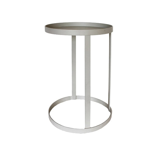 elevenpast Side Table Tip Toe Metal Side Table Light Grey WTAB44