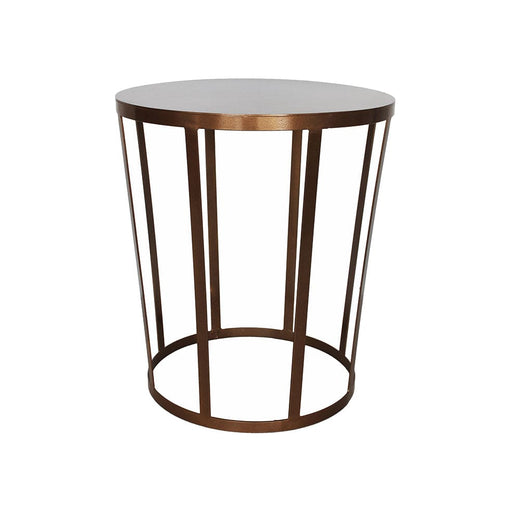 elevenpast Side Table Keg Metal Side Table Gold Bronze WTAB45