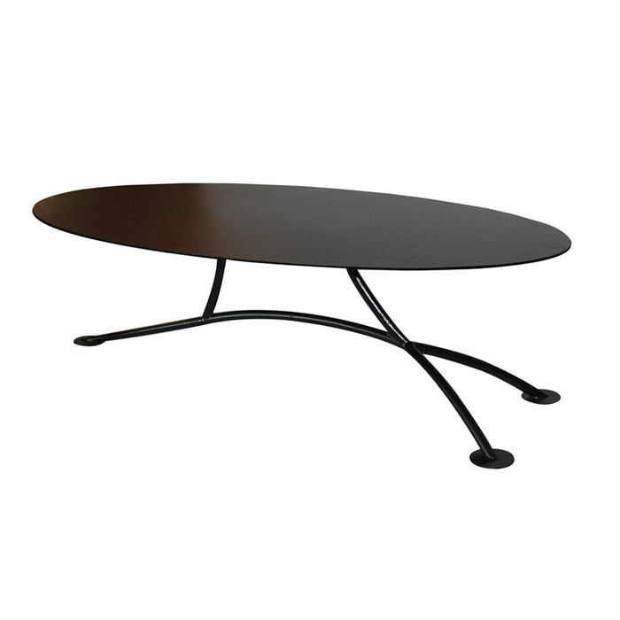 elevenpast Coffee tables Xiami Oval Metal Coffee Table Black WTAB56