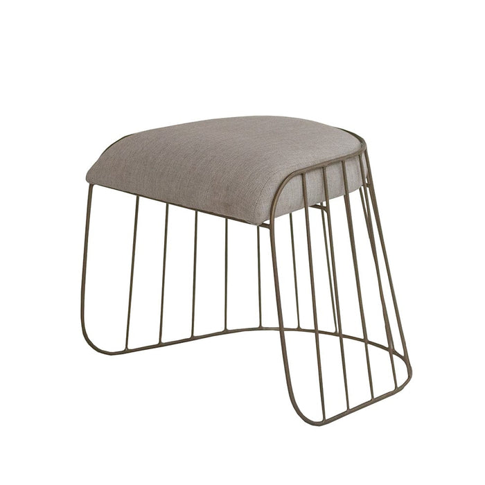 elevenpast Stool Knight Metal and Fabric Stool WTAB76-L