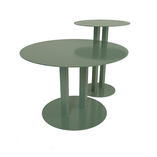 elevenpast Tables Bobbin Metal Nesting Table Green WTAB82 | WTAB81