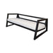 elevenpast sofa Maroq Metal Two Seater Sofa Black Ferrograin WTAB88