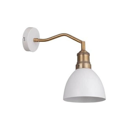 elevenpast Wall light Taya Metal Wall Light | White and Gold YS10072