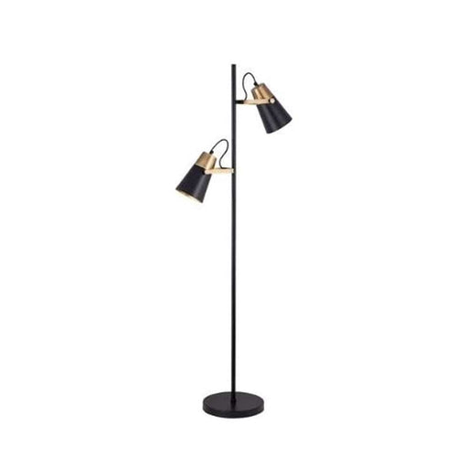 elevenpast Floor lamp Josephine Metal Floor Lamp | Black and Gold YS3060