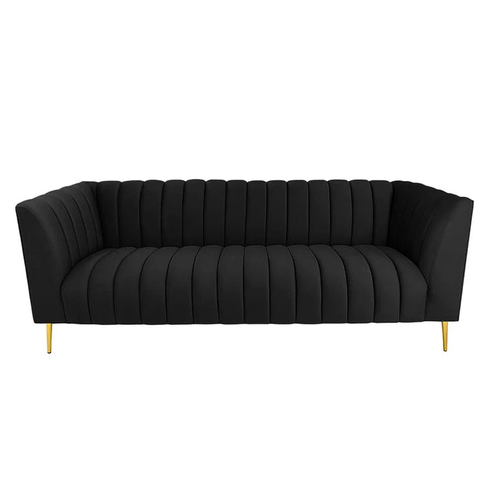 elevenpast couch Black / Three Seater Dallas Two or Three Seater Stripe Couch - Multiple Colours Zoey3SeaterStripeCouchBlack