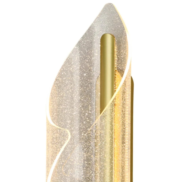 elevenpast Wall Light Cocoon LED Clear Acrylic Wall Light - Satin Gold