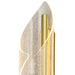 elevenpast Wall Light Cocoon LED Clear Acrylic Wall Light - Satin Gold