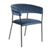 elevenpast Blue Barrel Back Chair