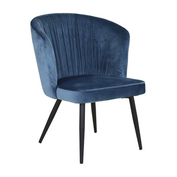 elevenpast Blue Luxury Barrel Back Lounge Chair