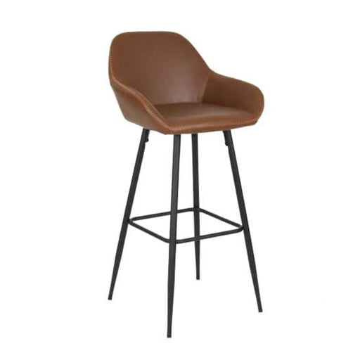 elevenpast Bar stool Vintage Mid Brown Bucket Bar Stool