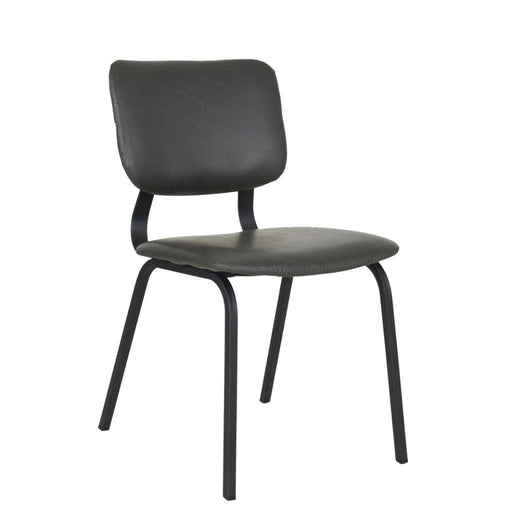 elevenpast Grey Silhouette Dining Chair - Metal & PU 1381689