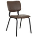 elevenpast Dark Grey Silhouette Dining Chair - Metal & PU 1381726