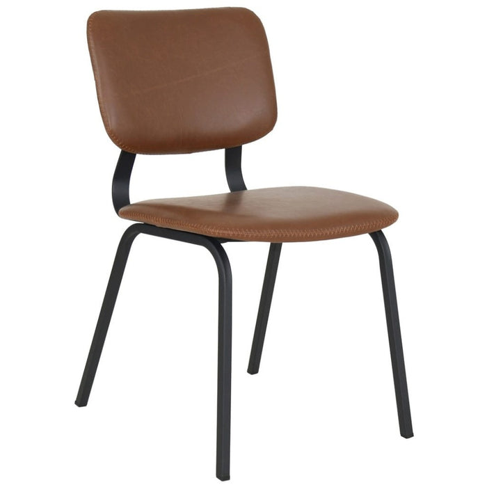 elevenpast Light Grey Silhouette Dining Chair - Metal & PU 1381764