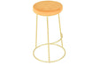 elevenpast kitchen stool Tan Button Bar Stool - Velvet with Gold Frame 1390803 633710857628