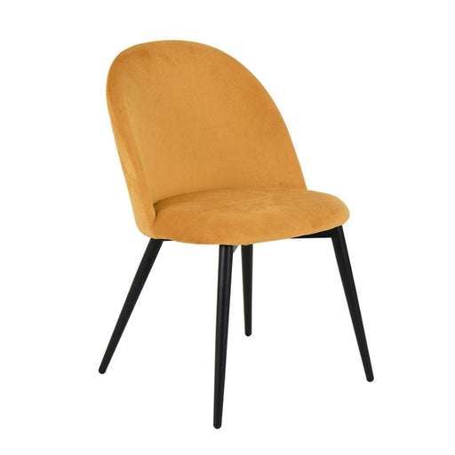 elevenpast Mustard Replica Jasmine Chair - Metal and Velvet 1391268