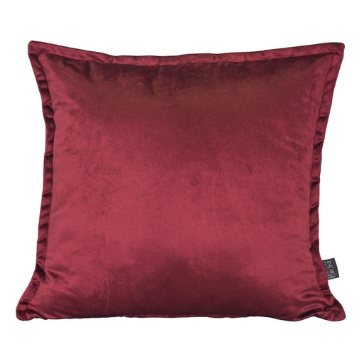 elevenpast Scatter Cushions Deep Red Velvet Oxford Scatter Cover