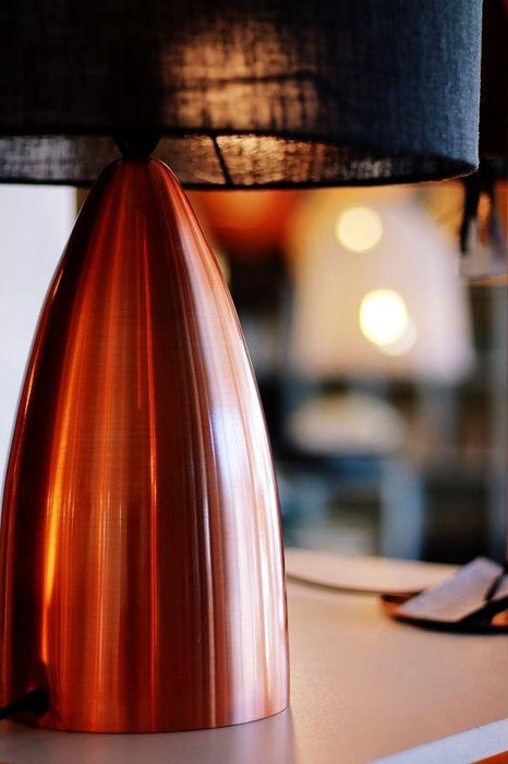 elevenpast table lamp Copper Cone Table Lamp