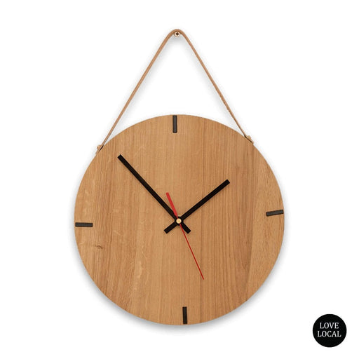 elevenpast Clocks Finn Wall Clock Clear Varnish