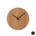 elevenpast Clocks 250 mm / Black / Bold Quinn Wall Clock Clear Varnish