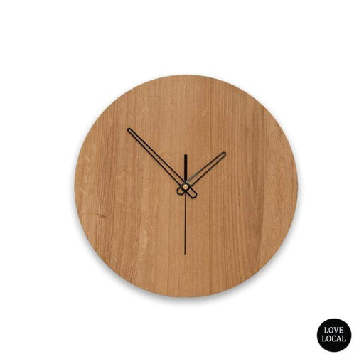 elevenpast Clocks 250 mm / Black / Sleek Quinn Wall Clock Clear Varnish