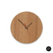 elevenpast Clocks 250 mm / Red / Sleek Quinn Wall Clock Clear Varnish