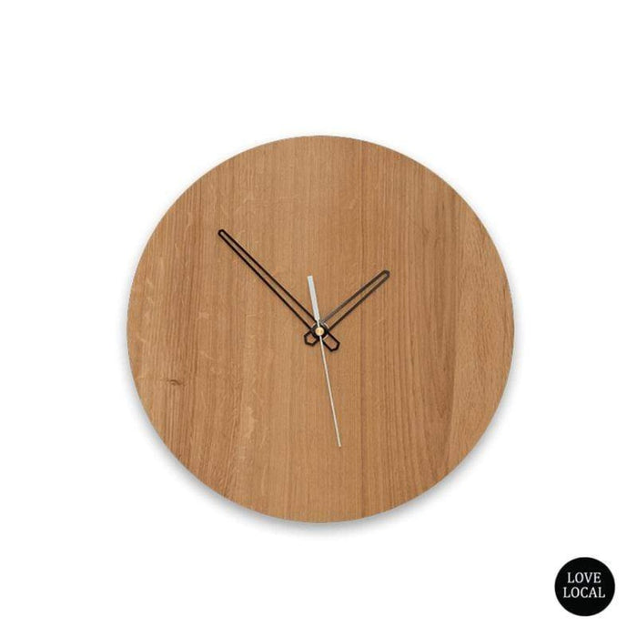 elevenpast Clocks 250 mm / White / Sleek Quinn Wall Clock Clear Varnish