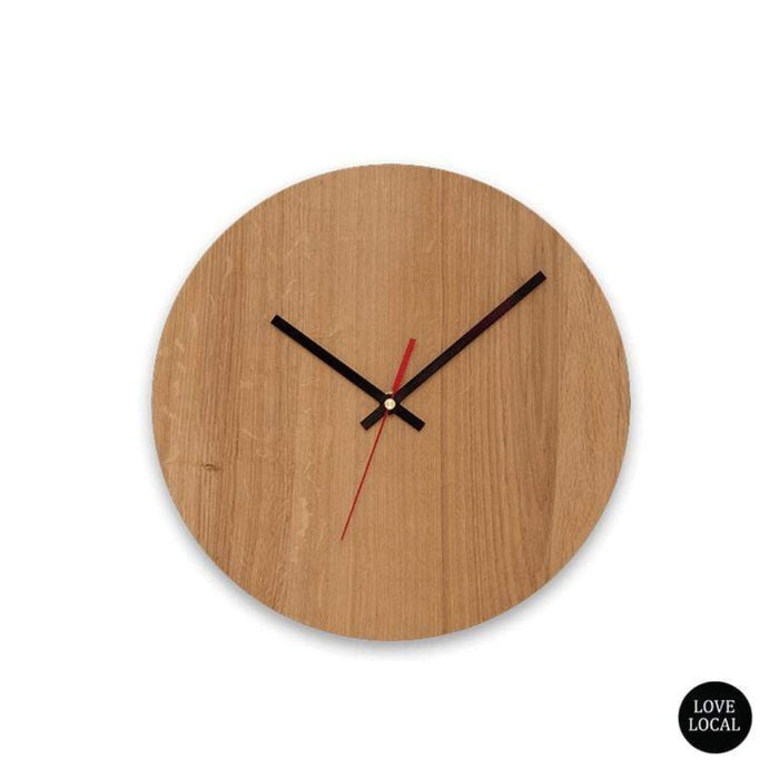 elevenpast Clocks 250 mm / Red / Bold Quinn Wall Clock Clear Varnish