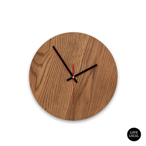 elevenpast Clocks Quinn Wall Clock Mid Brown