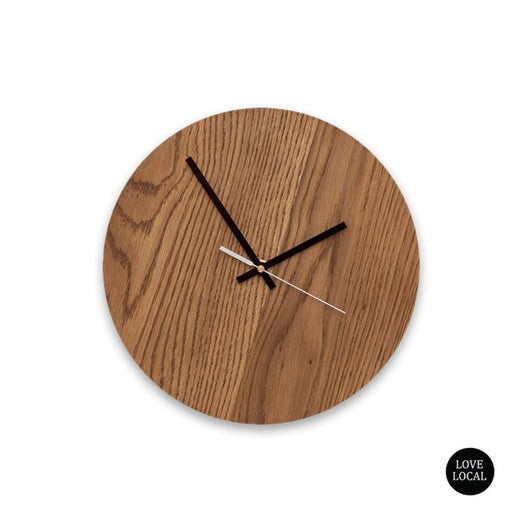 elevenpast Clocks Quinn Wall Clock Mid Brown