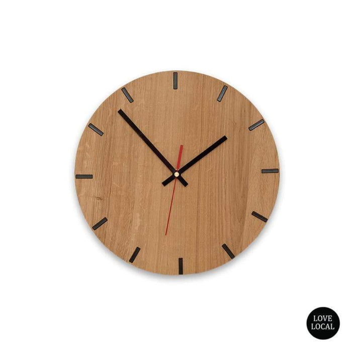 elevenpast Clocks 250 mm / Red / Bold Orm Wall Clock Clear Varnish