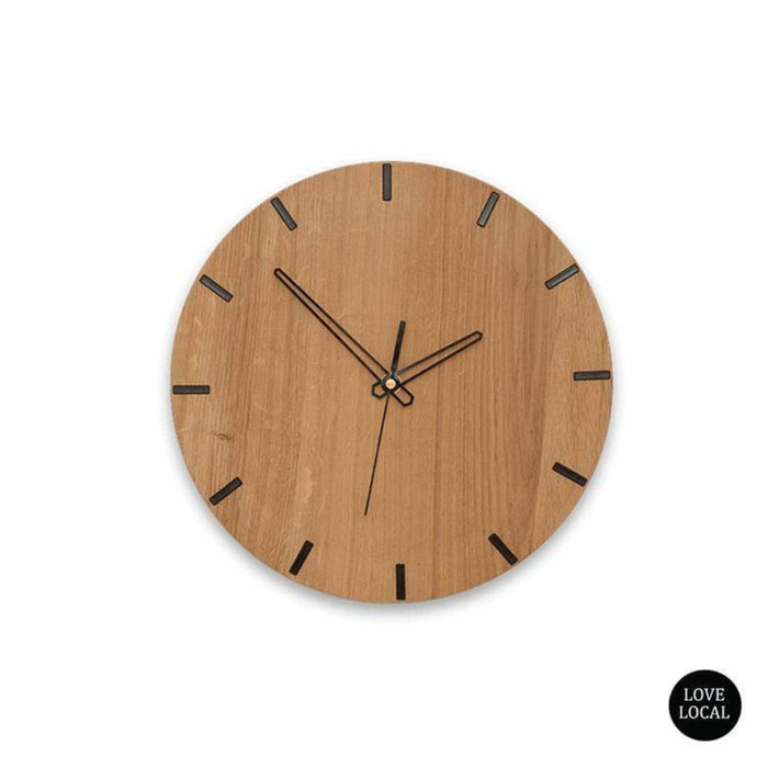 elevenpast Clocks 250 mm / Black / Sleek Orm Wall Clock Clear Varnish