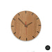 elevenpast Clocks 250 mm / Red / Sleek Orm Wall Clock Clear Varnish