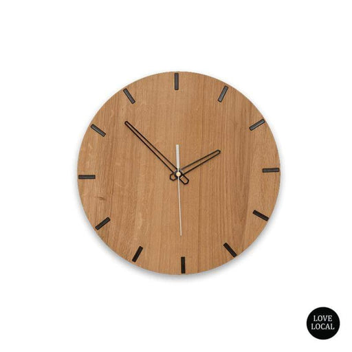 elevenpast Clocks 250 mm / White / Sleek Orm Wall Clock Clear Varnish