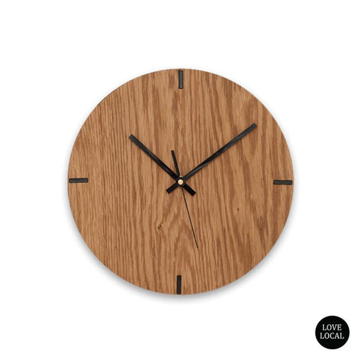 elevenpast Clocks Copy of Quinn Wall Clock Clear Varnish