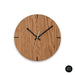 elevenpast Clocks Copy of Quinn Wall Clock Clear Varnish