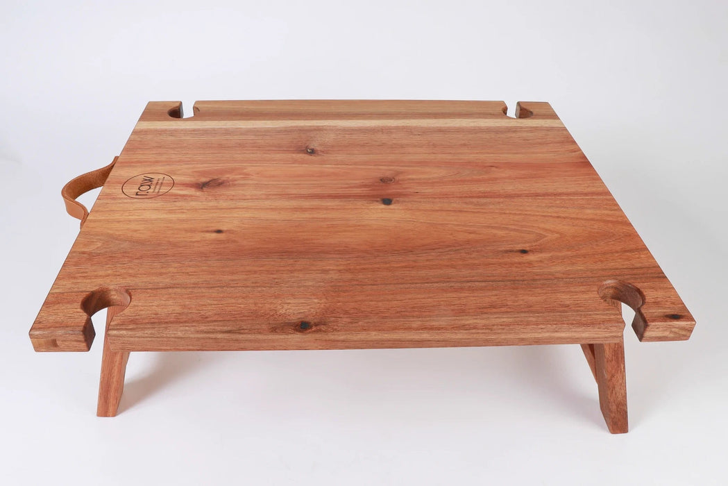 elevenpast Accessories Solid Blackwood Solid Oak Portable Picnic Table