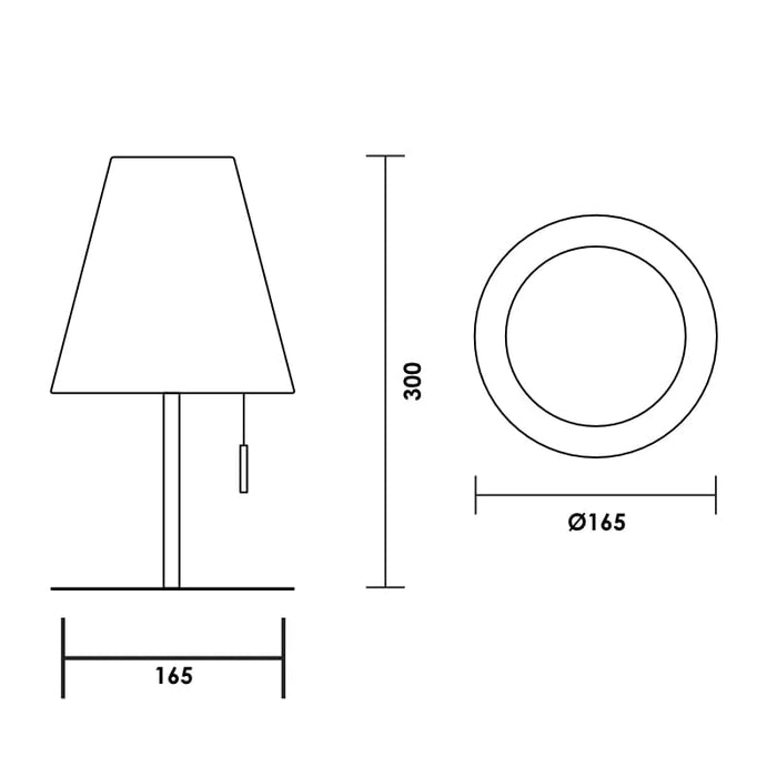 Spazio Bijoux Dimmable Table Light -Metal