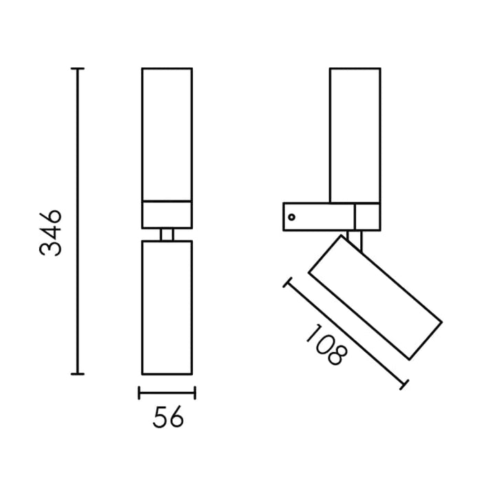 Spazio Banyan Wall Light - Aluminium
