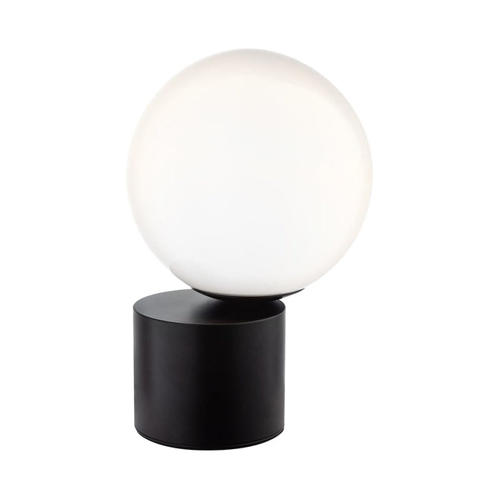 elevenpast table lamp Black Orb Table Lamp with Opal Glass | Gold, Black or Silver 45 DEGREE TABLE LAMP-2