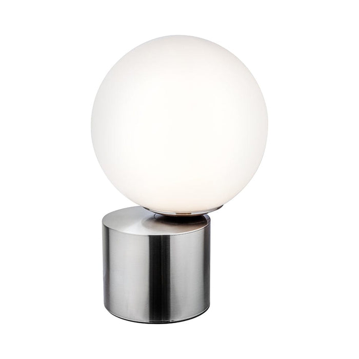 elevenpast table lamp Silver Orb Table Lamp with Opal Glass | Gold, Black or Silver 45 DEGREE TABLE LAMP-3