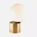 elevenpast table lamp Orb Table Lamp Gold with Opal Glass 45 DEGREE TABLE LAMP